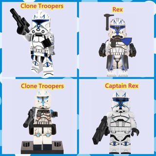 บล็อกตัวต่อเลโก้ รูป Clone Troopers Rex ขนาดเล็ก ของเล่นสําหรับเด็ก