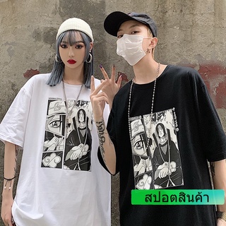 ล่าสุด  ทันสมัยและหลวม  ลายการ์ตูนญี่ปุ่นยอดนิยม  เสื้อคู่  แขนสั้น  เสื้อยืด  2สี  M~3XL