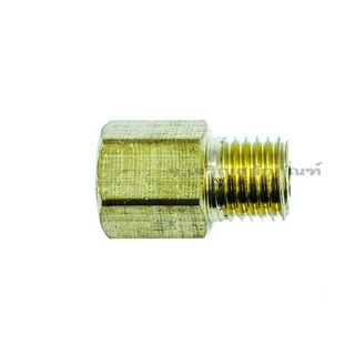 ข้อต่อตรงทองเหลือง 1/8" - M10 ข้อต่อเกลียวนอกใน Straight MalexFemale Brass Pipe Reducer, Fitting, Reduction Adapter