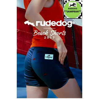 rudedog กางเกงขาสั้น หญิง  เอวยืด รุ่น B17 สีกรม