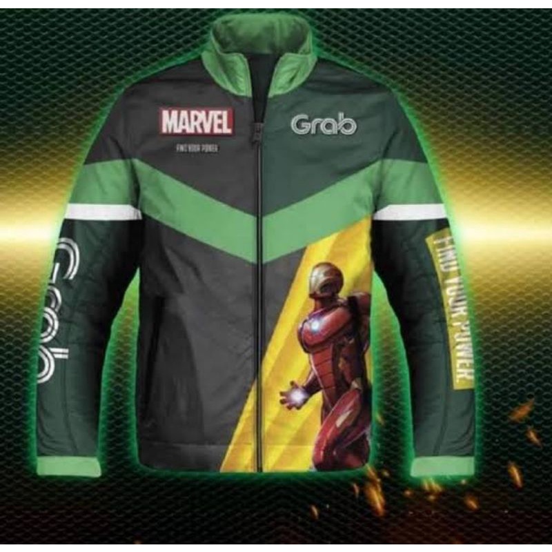 เสื้อแจ็คเก็ตGrab Marvel ไซส์XL