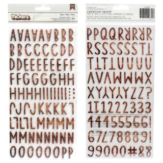 สติกเกอร์ ตัวอักษร A-Z Thickers Stickers Cedar Alpha/Foam