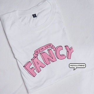 "FANCY" เสื้อยืดสกรีน สวมใส่สบาย