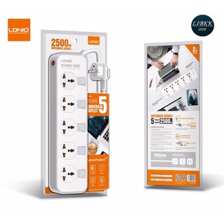 ของแท้100% LDNIO SC4408 ปลั๊กพ่วง 4 ช่อง 4 USB 3.4A Max universal outlet Power Strip รองรับไฟ 2500W-10A