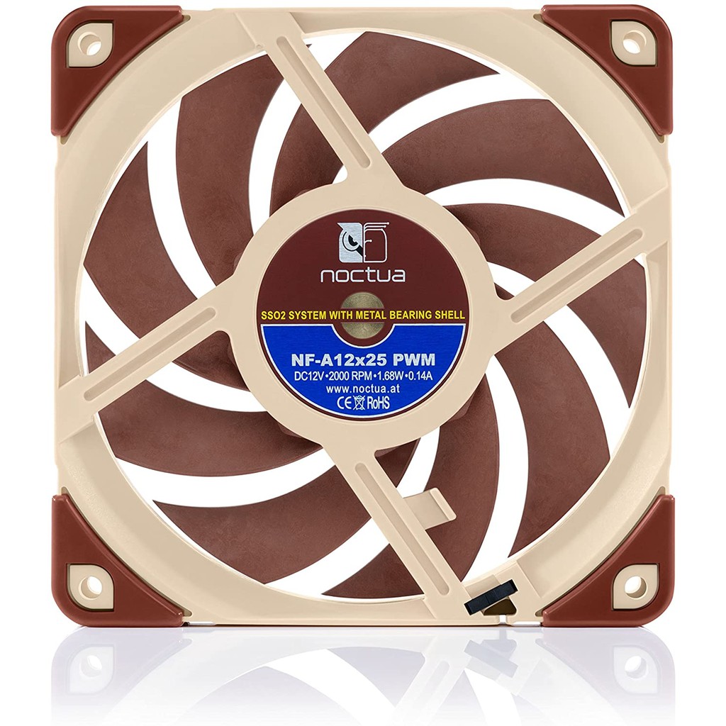 Noctua NF-A12x25 PWM, Premium Quiet Fan, 4-Pin (120mm, Brown)