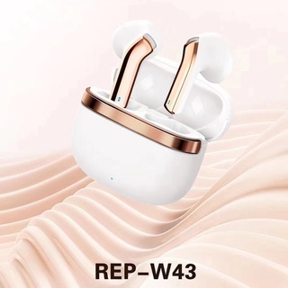 ของแท้👍🏻"NEW" Rep W43 recci rep-w43 recci หูฟัง TWS EARBUDS หูฟังบลูทูธ เสียงดังดี เสียงเพาะ เสียงแน่น พร้อมส่ง