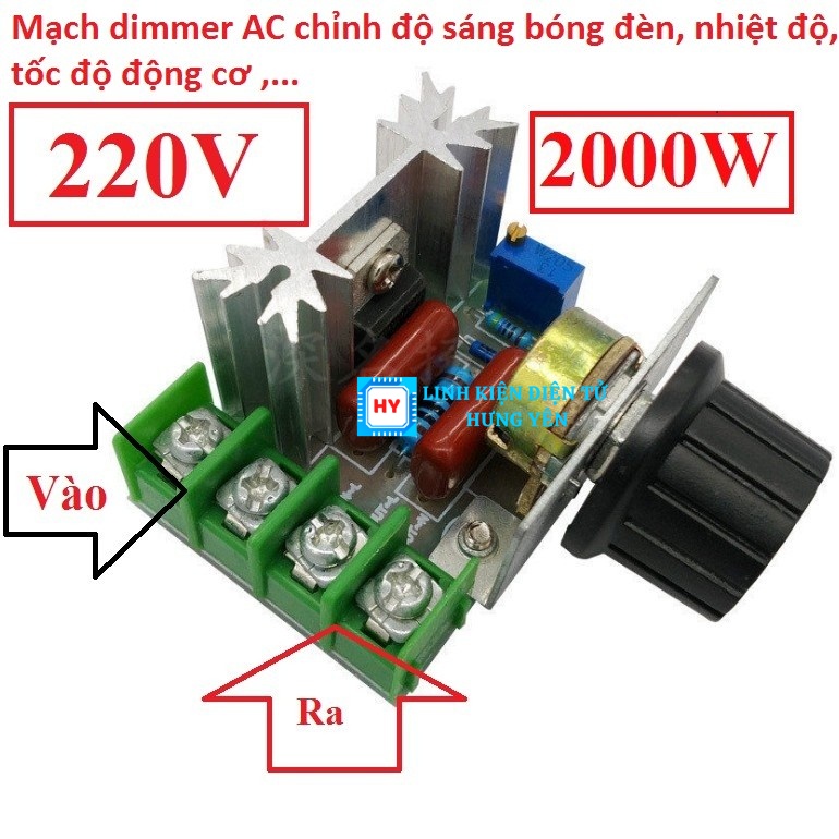 2000W AC 50-220V 25A PWM ตัวควบคุมความเร็วมอเตอร์แรงดันไฟฟ้า