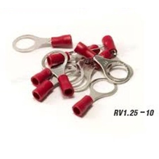 หางปลากลมหุ้ม รุ่น RV 1.25-10 สีแดง ( 100 pcs )