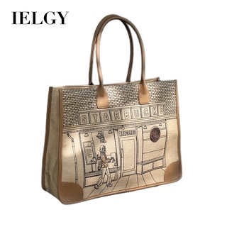 IELGY Fashion Ladies Large Capacity Laptop Retro Computer Bag