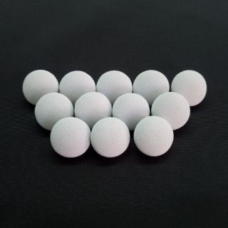 กระดุมปั๊ม ผ้าสีขาว แพ็คละ 12 เม็ด 10, 15, 18 มม.