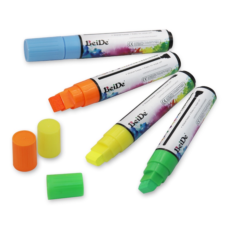 Jumbo Liquid Chalk Markers 8 Colors 15mm Fluorescent Chalk Pen for LED ...