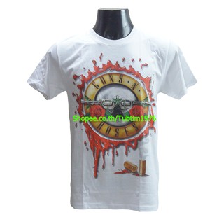 เสื้อยืดโอเวอร์ไซส์เสื้อวง Guns N Roses เสื้อยืดแฟชั่นวงดนตรี เสื้อวินเทจ กันส์แอนด์โรสเซส GUN8142S-3XL