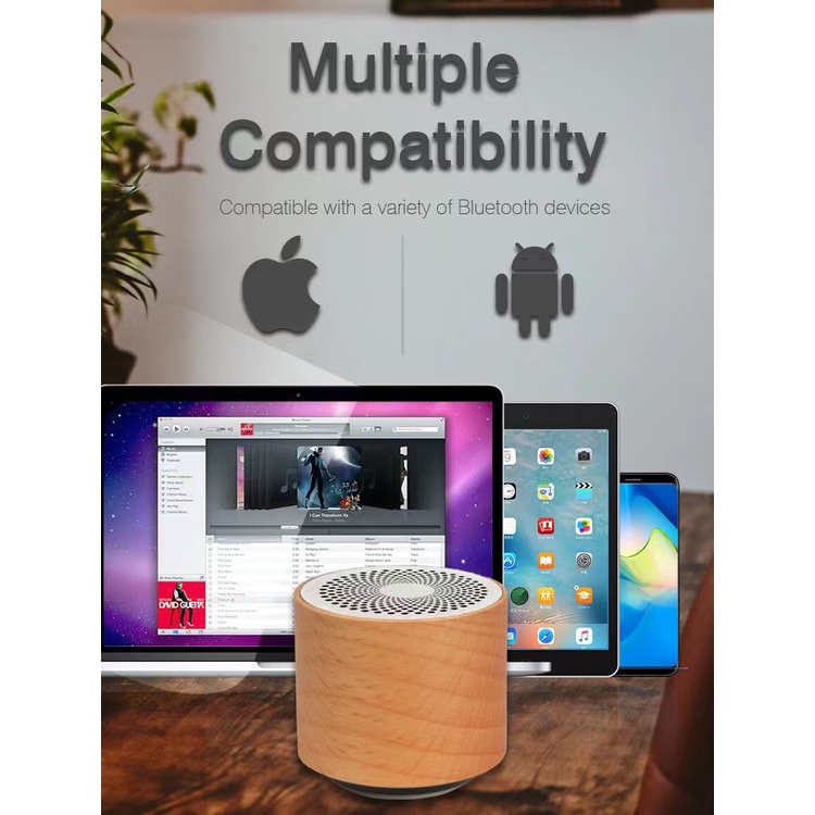 [รับประกัน 3 เดือน] ลำโพงไร้สาย Mini Speaker ปุ่มใช้งานสะดวก ใช้งานต่อเนื่อง 4 ชั่วโมง Bluetooth 4.2