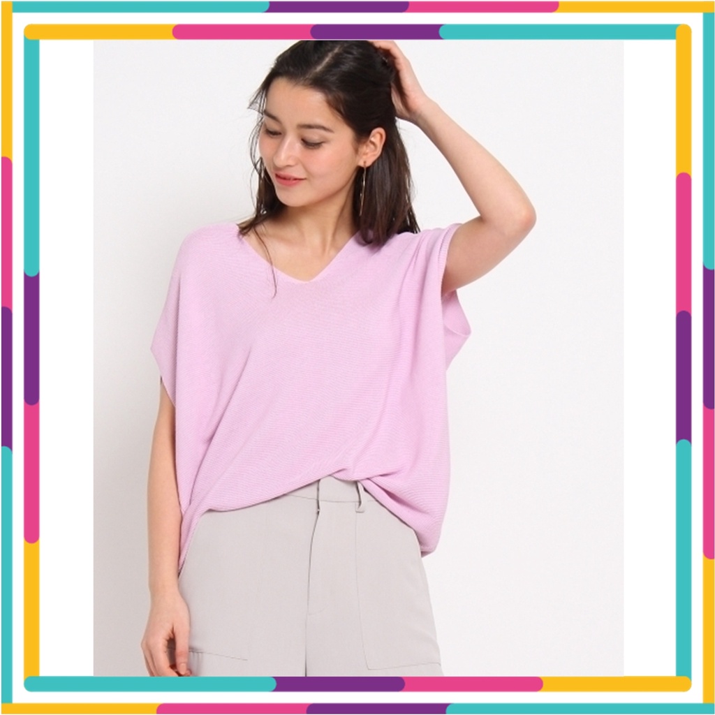 โล๊ะสต๊อคราคาเท OZOC96 : Ozoc Purple Knit Blouse เสื้อผ้าไหมพรมทรงเก๋ๆ ผ้าไม่หนามาก ใส่หลวมๆ