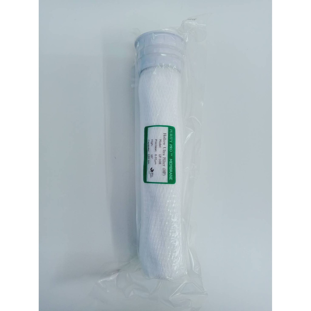 ไส้กรอง  UF Hollow Ultra Filter (Ultrafiltration)ขนาด 10 นิ้ว กรองสารต่างๆ  กรองเพื่อกำจัดสารแขวนลอยที่มีอยู่ในน้ำ แบคที