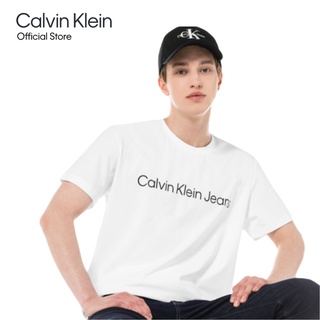 ราคาระเบิดCalvin Klein เสื้อยืดผู้ชาย รุ่น J321612 YAF - สีขาวS-3XL