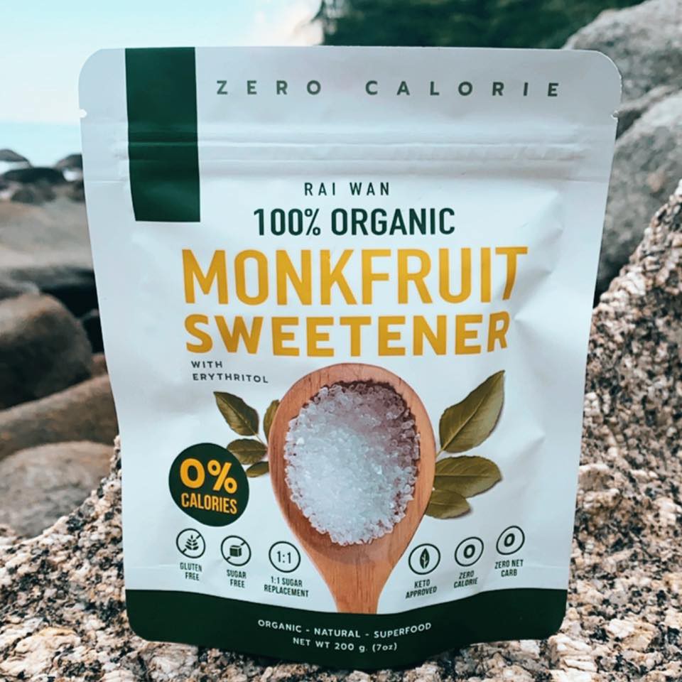 น้ำตาลหล่อฮังก๊วยออร์แกนิค Raiwan 100% Organic - คีโตทานได้ Keto Friendly (ขนาด 200กรัม)