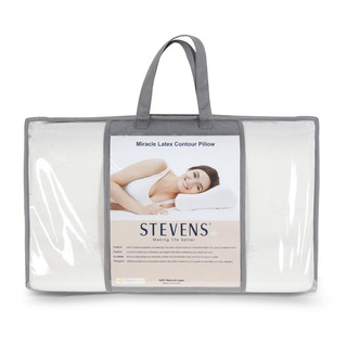 หมอนสุขภาพ LATEX STVENS MIRACLE  HEALTHY PILLOW 36X59 MIRACLE WHITE STEVENS