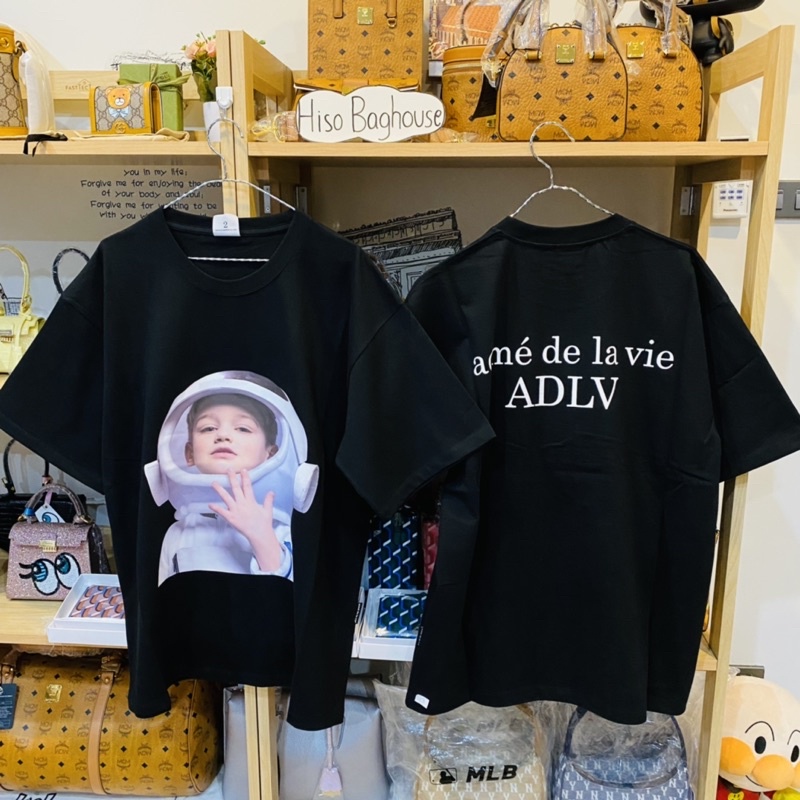 พร้อมส่ง เสื้อยืดหน้าเด็ก ADLV แท้ % BABY FACE SHORT SLEEVE T-SHIRT BLACK ASTRONAUT