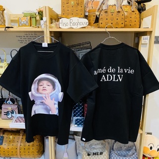 พร้อมส่ง เสื้อยืดหน้าเด็ก ADLV แท้💯% BABY FACE SHORT SLEEVE T-SHIRT BLACK ASTRONAUT