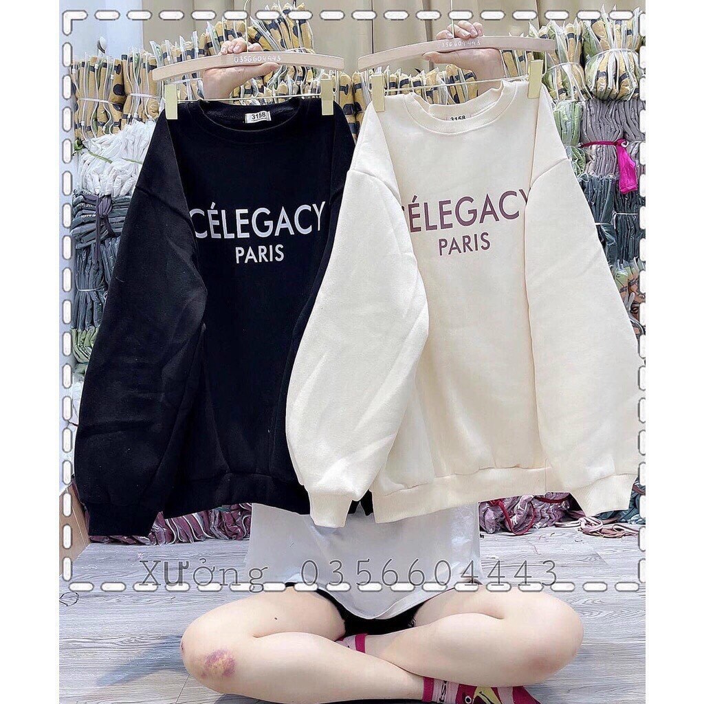 เสื้อกันหนาวแขนพองผู้หญิง CHNGE - Rere.Store - เสื้อสเวตเตอร์แขนยาวทรงหลวมดีไซน์เรียบง่าย M5-3