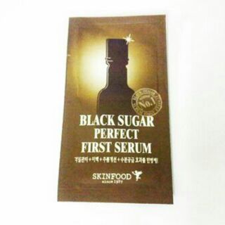 เทสเตอร์ Skinfood black sugar perfect first serum 