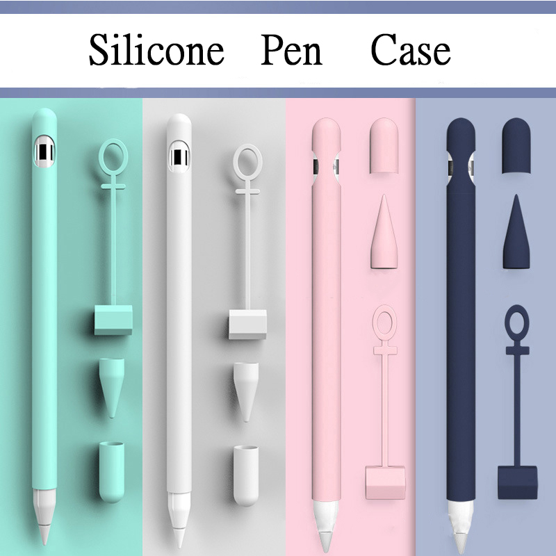 Apple pencil Case 4in1 ปลอกปากกา apple pencil เคสซิลิโคน กันหาย กันกระแทก เคส Apple Pencil Case เคสปากกา