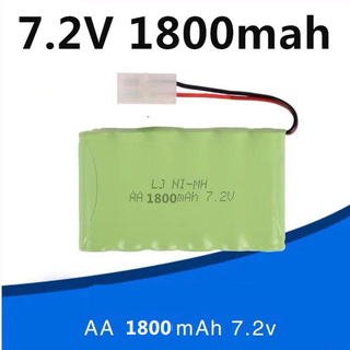 แบตเตอรี่รถบังคับ ​ (L6.2-2P)​ 7.2V​ 1800 mAh​ Ni-cd​ หัวแจ็ค​ 2 รู ใส่เรือและ​เครื่องเล่น​ RC​ ที่เหมาะสม