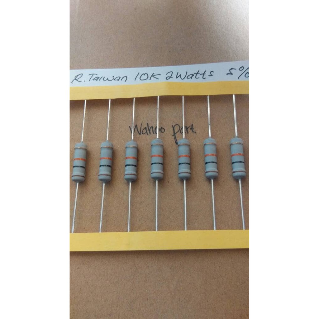 Taiwan 10K Resistor 2 วัตต์ 5% (10 ชิ้น)