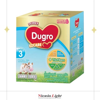 นมผง สูตรต่อเนื่องสำหรับทารกและเด็กเล็ก สูตร 3 Dumex Dugro EZCARE 1,800 กรัม