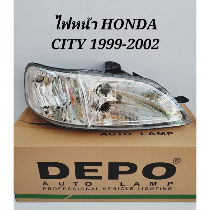 DEPO ไฟหน้า​ HONDA​ CITY​ TYPE-Z  ซิตี้​  1999​-2002​