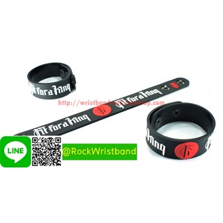 Fit For A King ขายริสแบนด์  FKG325NB Wristband สายรัดข้อมือวงร็อค