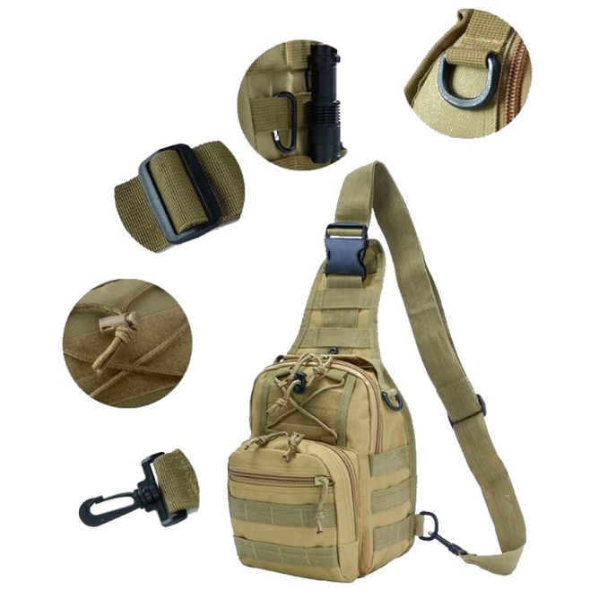กระเป๋าคาดอก กระเป๋าไสตล์ทหาร Travel Shoulder Bag