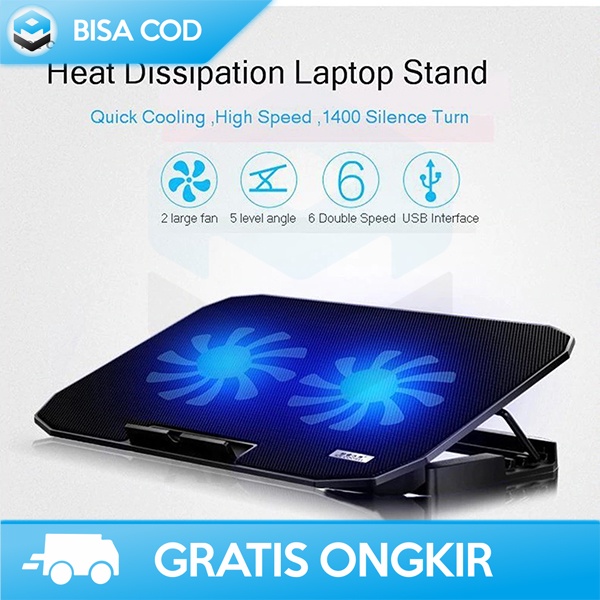 TAFFWARE N99 LAPTOP TEMPERATURE COOLING PAD 2 พัดลมเร็วสุด