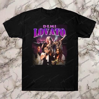 [COD]เสื้อยืด ผ้าฝ้ายแท้ พิมพ์ลายการ์ตูน Demi Lovato คุณภาพสูง สไตล์ยุโรป สําหรับคู่รักS-5XL