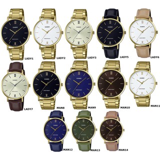 แท้ New นาฬิกาข้อมือผู้หญิง / นาฬิกาข้อมือผู้ชาย Casio Lady LTP-VT01G Series MTP-VT01G series ประกัน 2 ปี