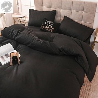 ชุดเครื่องนอนลายสีพื้นเรียบๆ ขนาด 3.5,5,6 ฟุต ผ้าปูที่นอน + ผ้านวมครบชุด