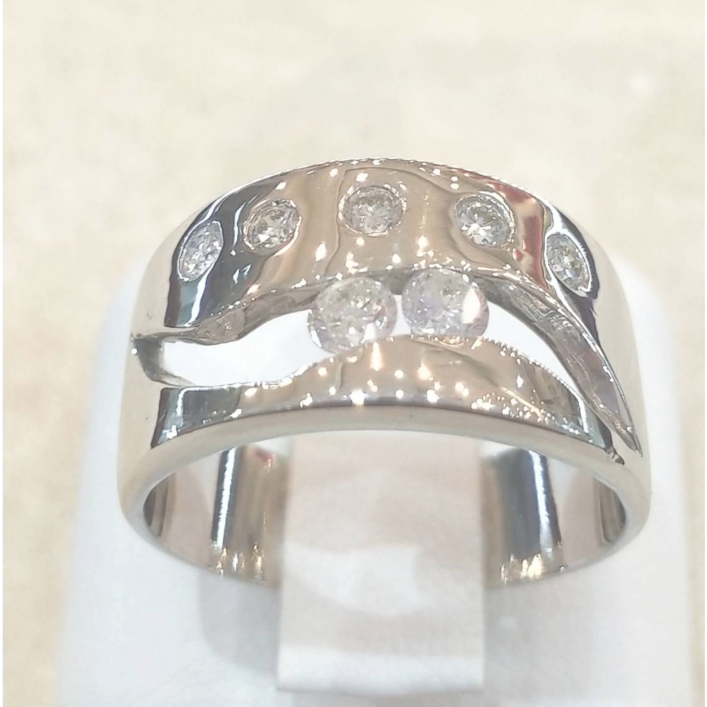 แหวนเพชรคู่สำหรับผู้ชายรูปใบไม้ ทอง90 (PY094)