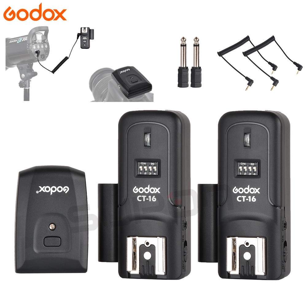 Godox CT-16 16 ช่องวิทยุไร้สายแฟลชทริกเกอร์เครื่องส่งสัญญา