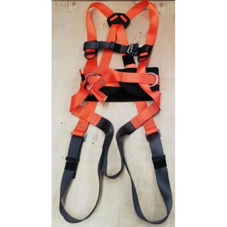 เข็มขัดนิรภัยเต็มตัว พร้อมสายโยงตัวกันตก 2 หัว​ Full Body harness + lanyard