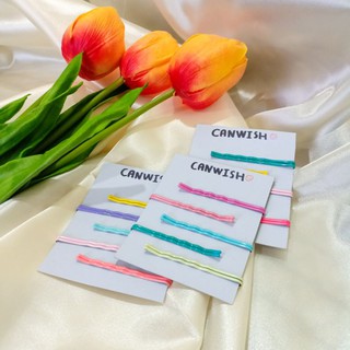 CANWISH กิ๊บติดผม กิ๊บหนีบผม สีสดใส สีพาสเทล | พร้อมส่ง