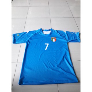 เสื้อกีฬาแขนสั้น พิมพ์ลาย Jersey Italy 2002