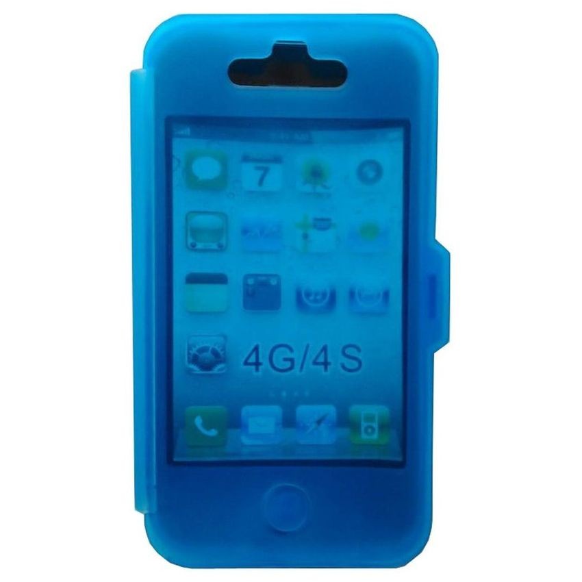 Case TPU Touch screen For Iphone 4s - Blue