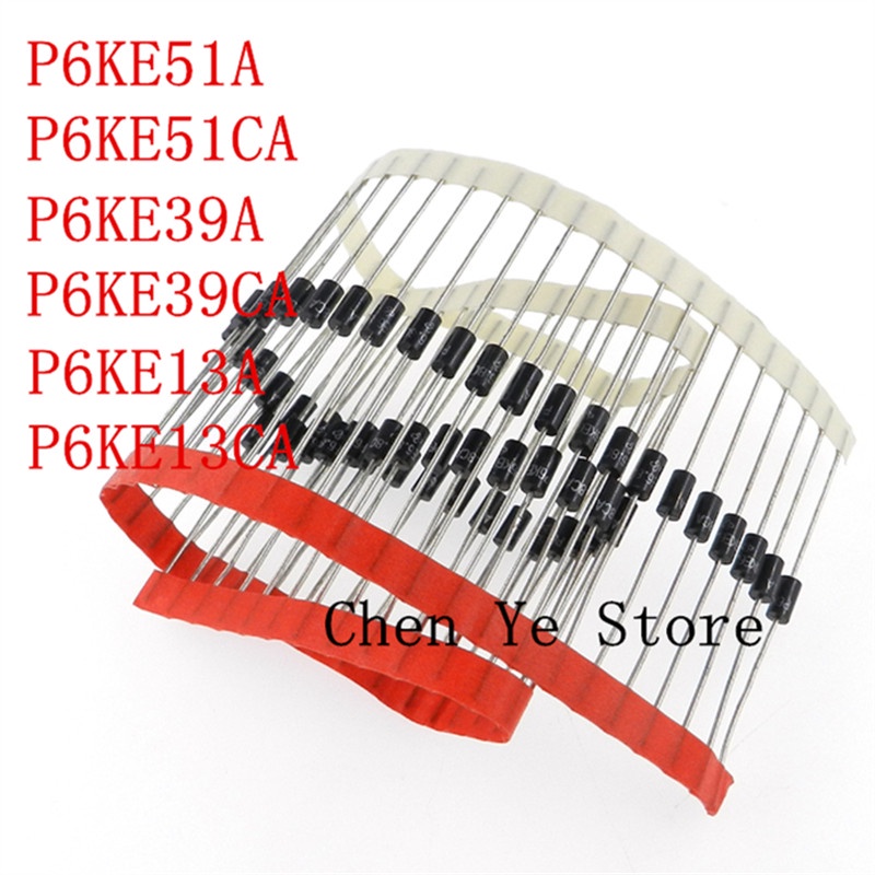 200PCS P6KE13A/P6KE13CA P6KE39A/P6KE39CA P6KE51A/P6KE51CA Transient Voltasge Suppressors TVS Diode P