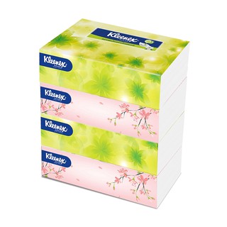 KLEENEX คลีเน็กซ์ กระดาษเช็ดหน้า 110 แผ่น (แพ็ค 4 ห่อ)