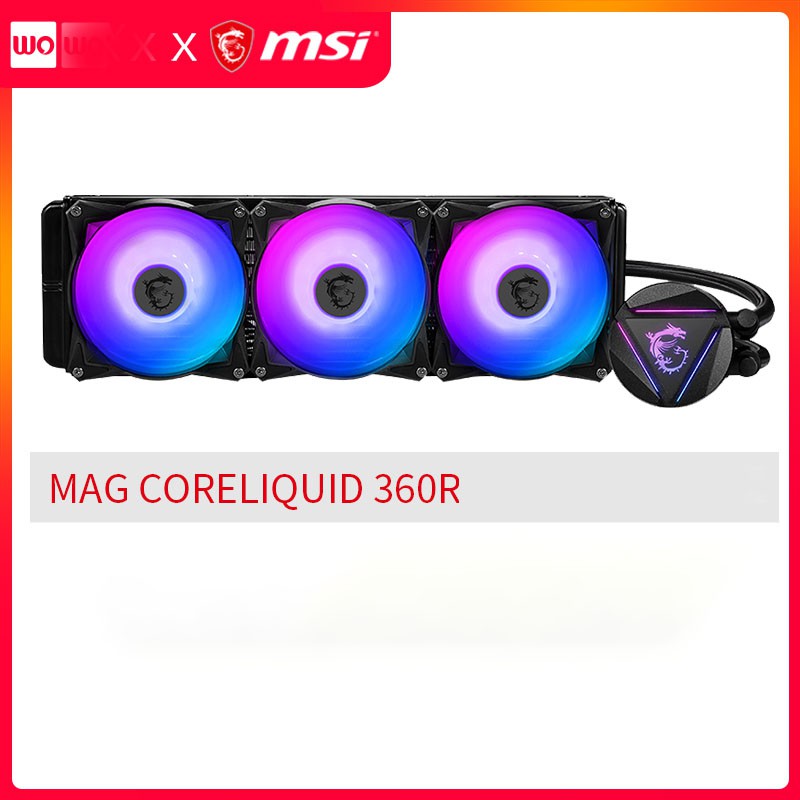 MSI 240R / 360R ice all-in-one พัดลมระบายความร้อนด้วยน้ำ CPU พัดลมกราฟิก