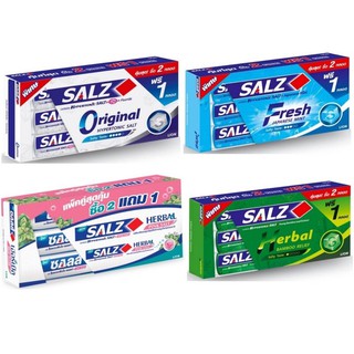 ‼SALZ‼ ยาสีฟันซอลส์ เฟรบ แจเปนนิส ขนาด160มลรุ่น2ฟรี1หลอด(1แพ็ค)