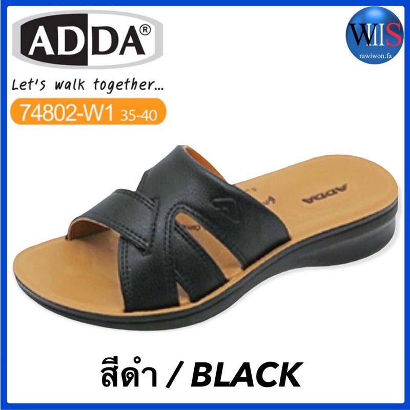 ADDA WOMENS รองเท้าแตะลำลองแบบสวม รุ่น 74801-W1 / 74802-W1 / 74822-W1 / 74805-W1