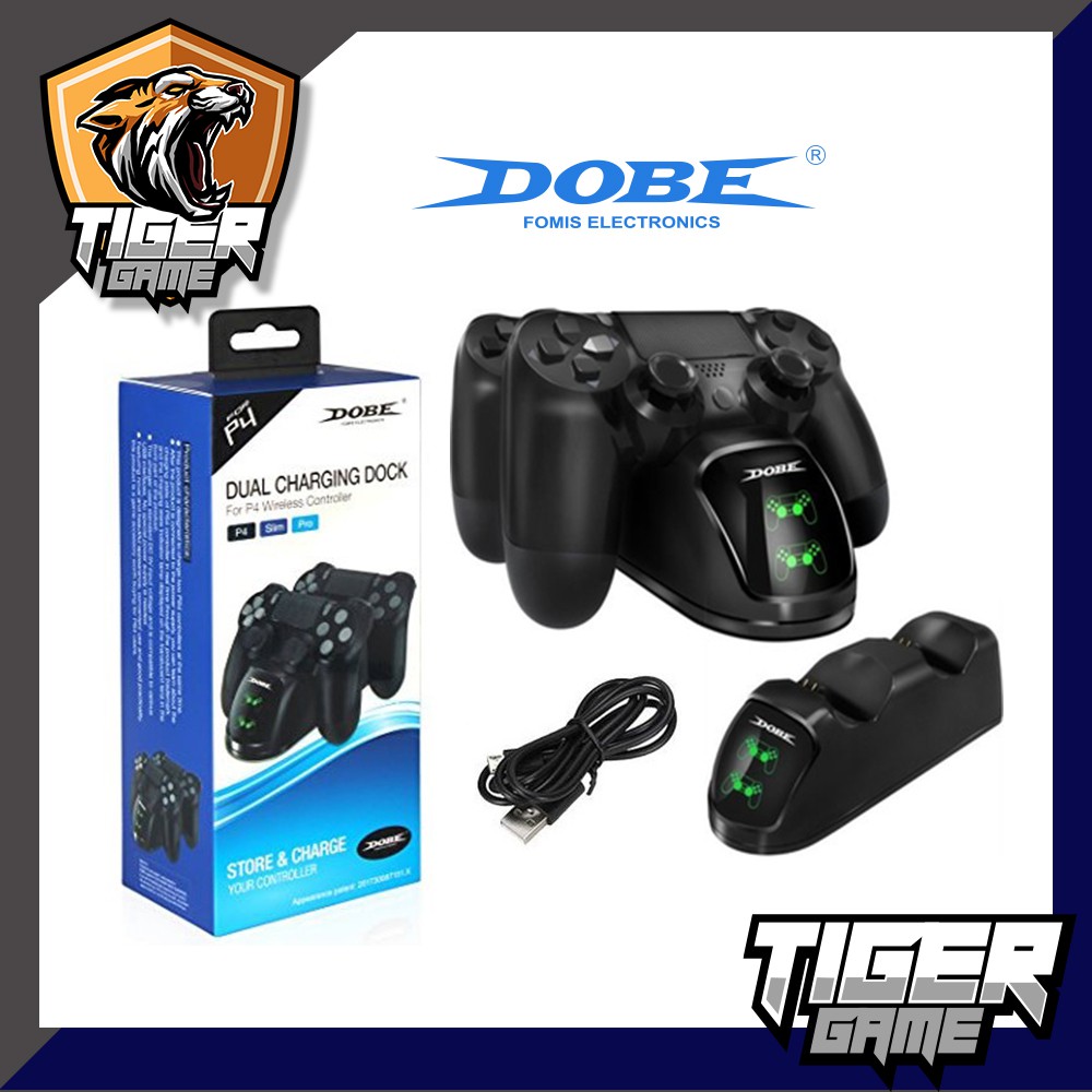 แท่นชาร์จจอย Ps4 ของ DOBE แบบมีไฟ (Ps.4 Dual Charging Dock)(ที่ชาร์จจอย Ps4)(TP4-889)