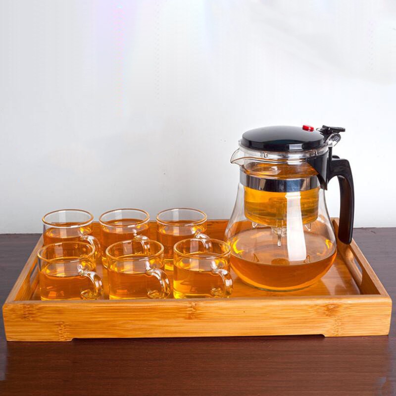 กาน้ำชงชา กาน้ำชาทรงกลมแบบใส มีที่กรองสแตนเลส Glass teapot​ กาน้ำชาแบบพกพา750ml-526 - รูปที่ 5